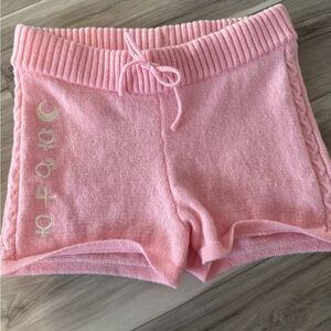 Hot Topic Light Pink Knit Athletic Shorts
